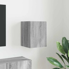 vidaXL Armário de TV de Parede Cinza Sonoma 30 x 31 x 40 cm