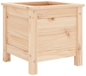 Vaso/floreira de jardim 40x40x39 cm madeira de pinho maciça