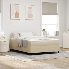Cama Box Spring com Colchão Verde Claro Cinza 140x200 cm Tecido de Vel