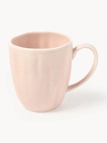 Canecas de porcelana com relevo Sali, conjunto de 4