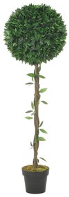 280200 vidaXL Loureiro artificial com vaso 130 cm verde