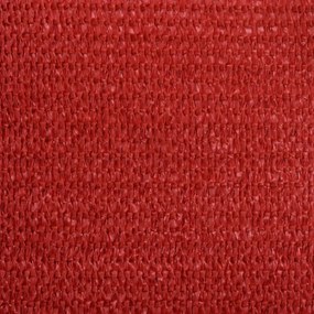 Para-sol estilo vela 160 g/m² 3/4x3 m PEAD vermelho