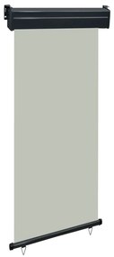 vidaXL Toldo lateral para varanda 100x250 cm cinzento