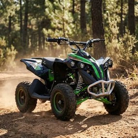 MINI MOTO 4 INFANTIL ELECTRICA 1000W MTR MALCOR PIRANHA VERDE