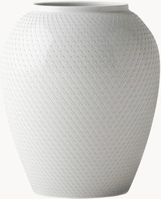 Jarra em porcelana artesanal Rhombe, Alt 25 cm