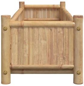 Vaso/floreira de jardim 100x30x25 cm bambu