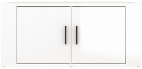 Mesa de centro 80x50x36 cm derivados madeira branco brilhante