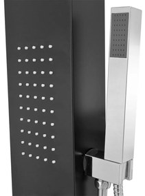Chuveiro de Hidromassagem - Preto Mate - Design Moderno
