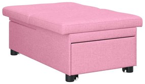 Sofá Cama 3 em 1 Rosa