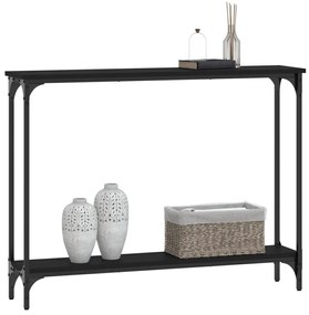 Mesa consola 100x22,5x75 cm derivados de madeira preto