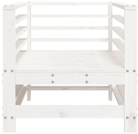 Cadeiras de jardim 2 pcs madeira de pinho maciça branco