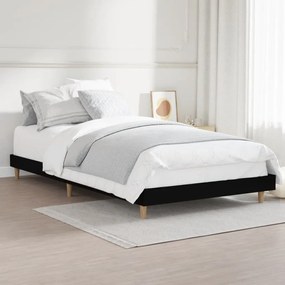 Estrutura de cama 90x190 cm derivados de madeira preto