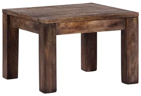 Mesa de centro 50x50x35 cm madeira de mangueira maciça