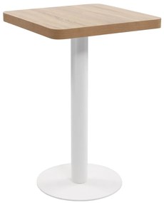 Mesa bistrô 50x50 cm MDF castanho-claro