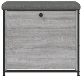 Banco sapateira c/ gaveta articulada 62x32x56cm cinzento sonoma