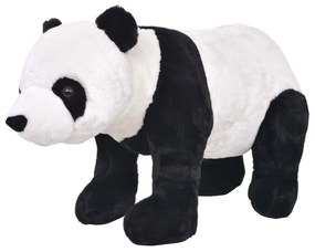 vidaXL Brinquedo de montar panda peluche preto e branco XXL