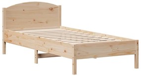 Cama sem colchão 75x190 cm madeira de pinho maciça