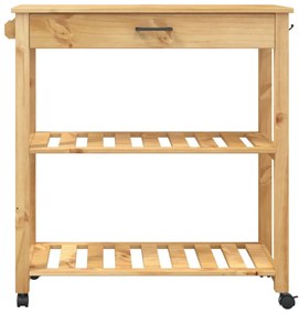 Carrinho de cozinha MONZA 84x40x90 cm madeira de pinho maciça