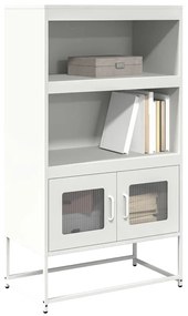 Aparador alto 68x39x123 cm aço branco