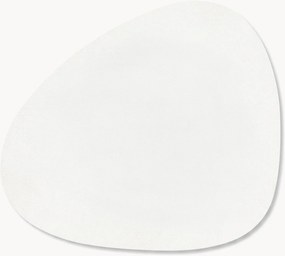 Bases para copos assimétricas artesanais em couro Curve, conjunto de 4