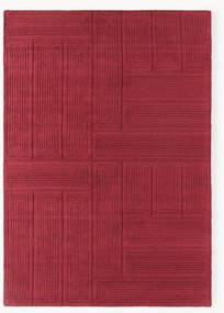 Tapete de lã artesanal Alexia RED