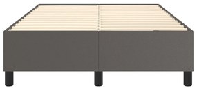 Estrutura de cama 120x200 cm couro artificial cinzento