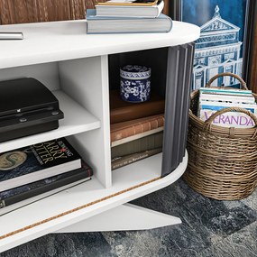 Móvel de TV Stor – Antracite e Branco – 180 cm x 43 cm x 60 cm