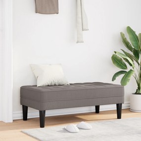 Banco vidaXL Taupe 113x57x39 cm em Tecido