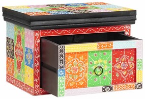 vidaXL Conjuntos de mesas de cabeceira , 2 pcs, 40x30x28 cm, feitas de madeira sólida de manga e madeira engenheirada.