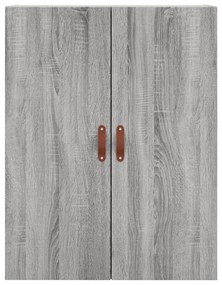 Armário alto 69,5x34x180 cm derivados de madeira sonoma cinza
