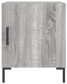 Mesa cabeceira 2pcs 40x40x50 cm madeira processada cinza sonoma