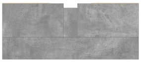 Móvel casa de banho 80x33x60 cm derivados madeira cinza cimento