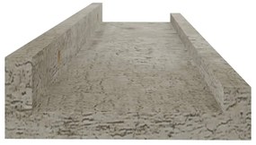 Prateleiras de parede 4 pcs 40x9x3 cm cinzento cimento