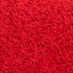 Tapetes de escada 20 pcs 56x17x3 cm vermelho