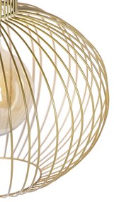 Candeeiro de suspensão de design dourado - Wire Bake Design