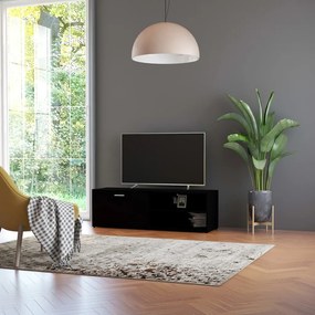 Móvel de TV 120x34x37 cm derivados de madeira preto