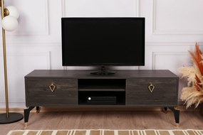 Móvel TV Posh – Castanho Escuro – 143x47x40 cm