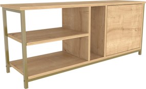 Móvel TV Neola – Ouro Carvalho – 120 cm x 35,3 cm x 50,8 cm