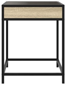 Mesa de centro luzes LED Infinity 40x40x51 cm carvalho sonoma