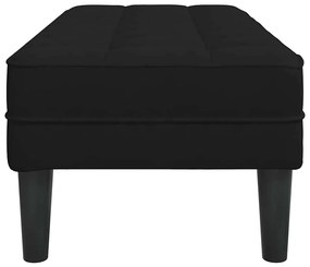 Banco Preto 113x57x39 cm Veludo