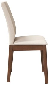 Cadeiras de jantar com almofadões 2 pcs madeira maciça castanho