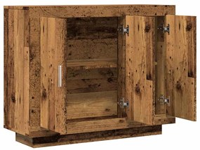 Aparador madeira velha 92x35x75 cm madeira trabalhada