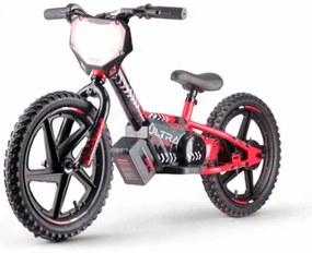 Bicicleta de equilíbrio elétrica para crianças de 24 volts, 16 polegadas -  vermelha