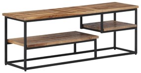 Móvel de TV 110x30x39 cm teca recuperada maciça