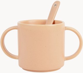 Canecas em grés para crianças com colher Reverie, conjunto de 4