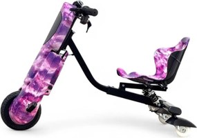 Triciclo eléctrico Crianças Drift Trike 250W 36V litio Rosa Grafitti