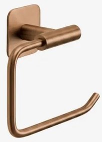 Porta-rolos Adesivo Para Banheiro Em Aço Inox Ondreli Ouro Rosa Escovado - Sklum