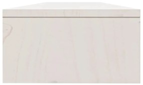 Suporte para monitor 100x24x13 cm pinho maciço branco