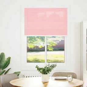Rosa Plissada Cega 85x150 cm Largura Tecido 84,4 cm Poliéster