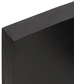 Prateleira de parede 220x40x6 cm carvalho tratado cinza-escuro